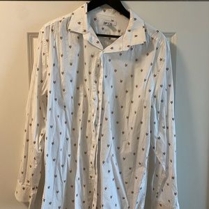 Fox white long sleeve shirt